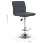 vidaXL Barhocker 2 Stk. Grau Kunstleder vidaXL Barhocker 2 Stk. Grau Kunstleder