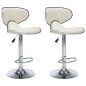 Barhocker 2 Stk. Creme Kunstleder Barhocker 2 Stk. Creme Kunstleder