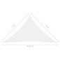 vidaXL Sonnensegel Oxford-Gewebe Dreieckig 3x3x4,24 m Weiß