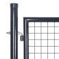 vidaXL Mesh-Gartentor Verzinkter Stahl 289 x 100 cm Grau vidaXL Mesh-Gartentor Verzinkter Stahl 289 x 100 cm Grau