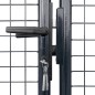 vidaXL Mesh-Gartentor Verzinkter Stahl 289 x 100 cm Grau vidaXL Mesh-Gartentor Verzinkter Stahl 289 x 100 cm Grau