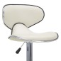 Barhocker 2 Stk. Creme Kunstleder Barhocker 2 Stk. Creme Kunstleder