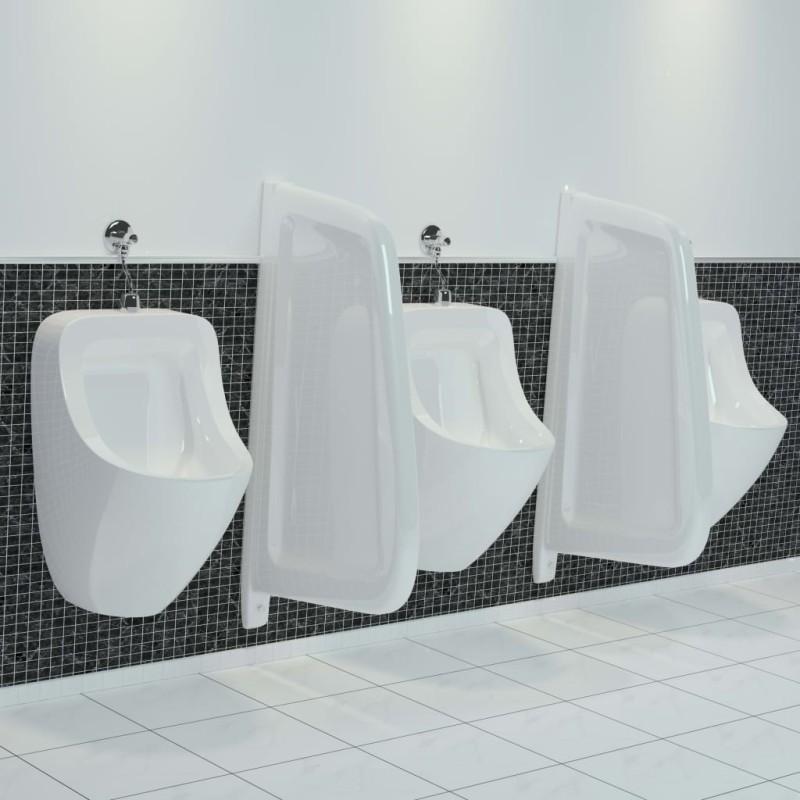 vidaXL Urinal Trennwand Wandmontage Keramik Weiß vidaXL Urinal Trennwand Wandmontage Keramik Weiß