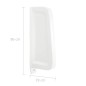 vidaXL Urinal Trennwand Wandmontage Keramik Weiß vidaXL Urinal Trennwand Wandmontage Keramik Weiß