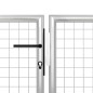 vidaXL Gartentor Stahl 500×150 cm Silbern vidaXL Gartentor Stahl 500×150 cm Silbern