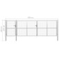 vidaXL Gartentor Stahl 500×150 cm Silbern vidaXL Gartentor Stahl 500×150 cm Silbern
