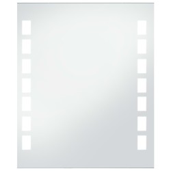 vidaXL Badezimmer-Wandspiegel mit LEDs 50x60 cm