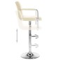 vidaXL Barhocker 2 Stk. Creme Kunstleder vidaXL Barhocker 2 Stk. Creme Kunstleder