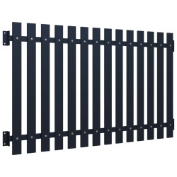 vidaXL Zaunfeld Anthrazit 170,5x150 cm Pulverbeschichteter Stahl
