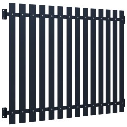 vidaXL Zaunfeld Anthrazit 170,5x170 cm Pulverbeschichteter Stahl