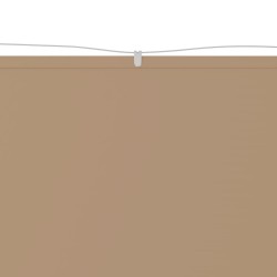 vidaXL Senkrechtmarkise Taupe 200x360 cm Oxford-Gewebe