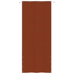 vidaXL Balkon-Sichtschutz Terrakottarot 100x240 cm Oxford-Gewebe