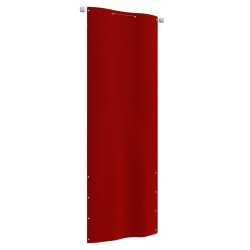 vidaXL Balkon-Sichtschutz Rot 80x240 cm Oxford-Gewebe