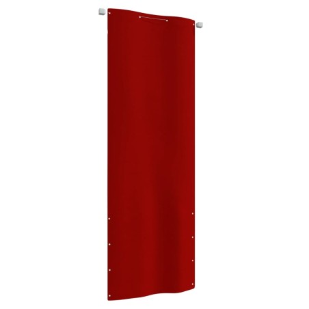 vidaXL Balkon-Sichtschutz Rot 80x240 cm Oxford-Gewebe