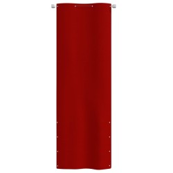 vidaXL Balkon-Sichtschutz Rot 80x240 cm Oxford-Gewebe