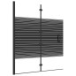 vidaXL Faltbare Duschkabine ESG 120x140 cm Schwarz vidaXL Faltbare Duschkabine ESG 120x140 cm Schwarz