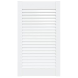 vidaXL Schranktür Lamellen-Design Weiß 69x39,4 cm Massivholz Kiefer