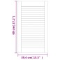 vidaXL Schranktür Lamellen-Design Weiß 69x39,4 cm Massivholz Kiefer vidaXL Schranktür Lamellen-Design Weiß 69x39,4 cm Massivholz Kiefer