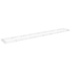  vidaXL Gabionen-Hochbeet Verzinkter Stahl 800x100x20 cm