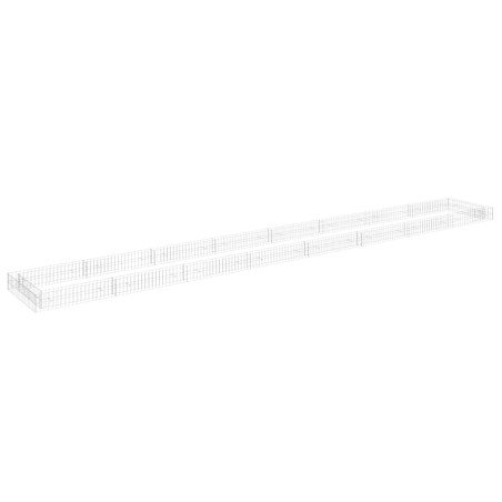  vidaXL Gabionen-Hochbeet Verzinkter Stahl 800x100x20 cm