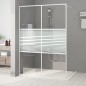 vidaXL Duschwand für Begehbare Dusche Weiß 140x195 cm ESG-Klarglas vidaXL Duschwand für Begehbare Dusche Weiß 140x195 cm ESG-Klarglas