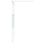 vidaXL Duschwand für Begehbare Dusche Weiß 140x195 cm ESG-Klarglas vidaXL Duschwand für Begehbare Dusche Weiß 140x195 cm ESG-Klarglas