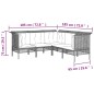 5-tlg. Garten-Lounge-Set mit Kissen Grau Poly Rattan 5-tlg. Garten-Lounge-Set mit Kissen Grau Poly Rattan