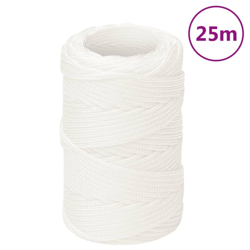 vidaXL Bootsseil Weiß 2 mm 25 m Polypropylen vidaXL Bootsseil Weiß 2 mm 25 m Polypropylen