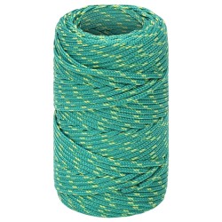 vidaXL Bootsseil Grün 2 mm 250 m Polypropylen