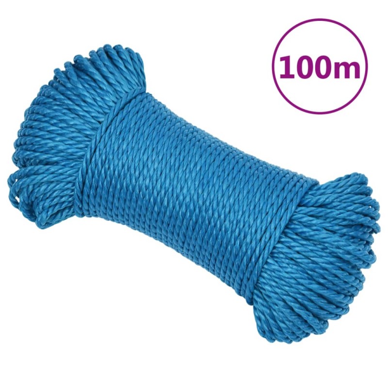 vidaXL Arbeitsseil Blau 3 mm 100 m Polypropylen vidaXL Arbeitsseil Blau 3 mm 100 m Polypropylen
