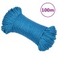 vidaXL Arbeitsseil Blau 3 mm 100 m Polypropylen vidaXL Arbeitsseil Blau 3 mm 100 m Polypropylen