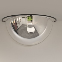 vidaXL Verkehrsspiegel 2 Stk. Halbkuppel Ø60 cm Acryl