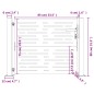 vidaXL Gartentor 105x80 cm Cortenstahl Quadratisches Design vidaXL Gartentor 105x80 cm Cortenstahl Quadratisches Design
