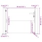 vidaXL Gartentor 105x80 cm Cortenstahl vidaXL Gartentor 105x80 cm Cortenstahl