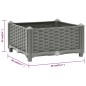 vidaXL Hochbeet 40x40x23 cm Polypropylen vidaXL Hochbeet 40x40x23 cm Polypropylen