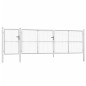 vidaXL Mesh-Gartentor Silbern 500x175 cm Verzinkter Stahl vidaXL Mesh-Gartentor Silbern 500x175 cm Verzinkter Stahl