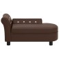 vidaXL Hundesofa Braun 83x45x42 cm Kunstleder vidaXL Hundesofa Braun 83x45x42 cm Kunstleder