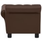 vidaXL Hundesofa Braun 83x45x42 cm Kunstleder vidaXL Hundesofa Braun 83x45x42 cm Kunstleder