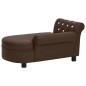 vidaXL Hundesofa Braun 83x45x42 cm Kunstleder vidaXL Hundesofa Braun 83x45x42 cm Kunstleder