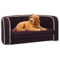 vidaXL Hundesofa Klappbar Burgunderrot 76x71x30 cm Leinen Kissen vidaXL Hundesofa Klappbar Burgunderrot 76x71x30 cm Leinen Kissen