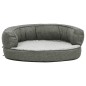 vidaXL Hundematratze Ergonomisch 60x42 cm Leinenoptik Fleece Grau vidaXL Hundematratze Ergonomisch 60x42 cm Leinenoptik Fleece Grau