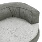 vidaXL Hundematratze Ergonomisch 60x42 cm Leinenoptik Fleece Grau vidaXL Hundematratze Ergonomisch 60x42 cm Leinenoptik Fleece Grau
