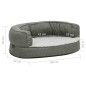 vidaXL Hundematratze Ergonomisch 60x42 cm Leinenoptik Fleece Grau vidaXL Hundematratze Ergonomisch 60x42 cm Leinenoptik Fleece Grau