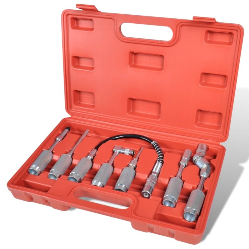 Adapter Fettpressen, 7 tlg. Set, Panzerschlauch Adapter Fettpressen, 7 tlg. Set, Panzerschlauch