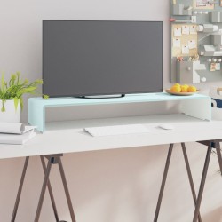 vidaXL TV-Aufsatz/Monitorerhöhung Glas Grün 90x30x13 cm