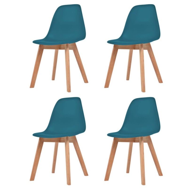 vidaXL Esszimmerstühle 4 Stk. Türkis Kunststoff vidaXL Esszimmerstühle 4 Stk. Türkis Kunststoff