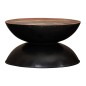 vidaXL Couchtisch Massiv-Altholz Schwarzer Standfuß 60x60x33 cm vidaXL Couchtisch Massiv-Altholz Schwarzer Standfuß 60x60x33 cm