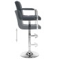 Barhocker 2 Stk. Grau Kunstleder Barhocker 2 Stk. Grau Kunstleder