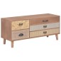 vidaXL TV-Schrank mit 5 Schubladen 90 x 30 x 40 cm Massivholz Kiefer vidaXL TV-Schrank mit 5 Schubladen 90 x 30 x 40 cm Massivholz Kiefer