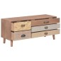 vidaXL TV-Schrank mit 5 Schubladen 90 x 30 x 40 cm Massivholz Kiefer vidaXL TV-Schrank mit 5 Schubladen 90 x 30 x 40 cm Massivholz Kiefer